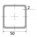 Труба профильная 50*50*2,0   (6,0 м)