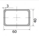 Труба профильная 60*40*3,0  (6,0 м)